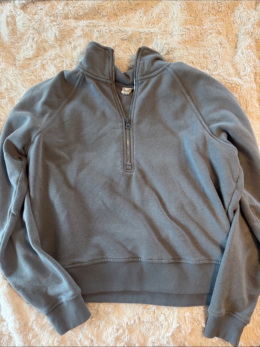 Women’s Half-Zip Pullover Sweater - Slate Gray